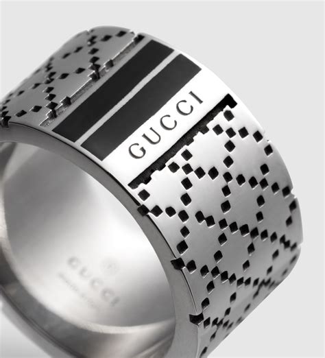 gucci diamantissima ring silver|Gucci sterling silver rings.